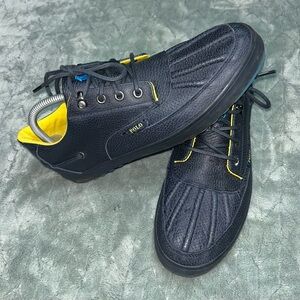 Polo Ralph Lauren Ramiro Blue Leather Duck Shoe Men’s 9.5 D